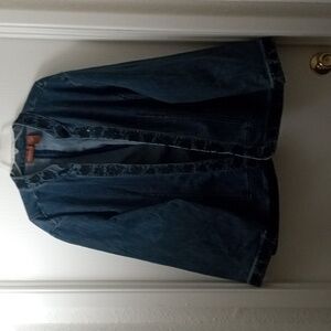 Liz And Me SignatureDark Blue Denim Jacket 22W